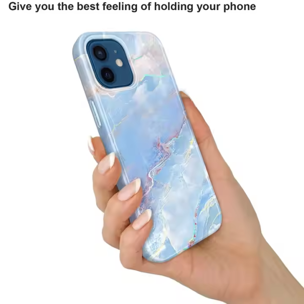 Custom IMD TPU Drop-proof All Included Marble Phone case for iphone17 16 15 14 13 12 Pro Max - Image 4