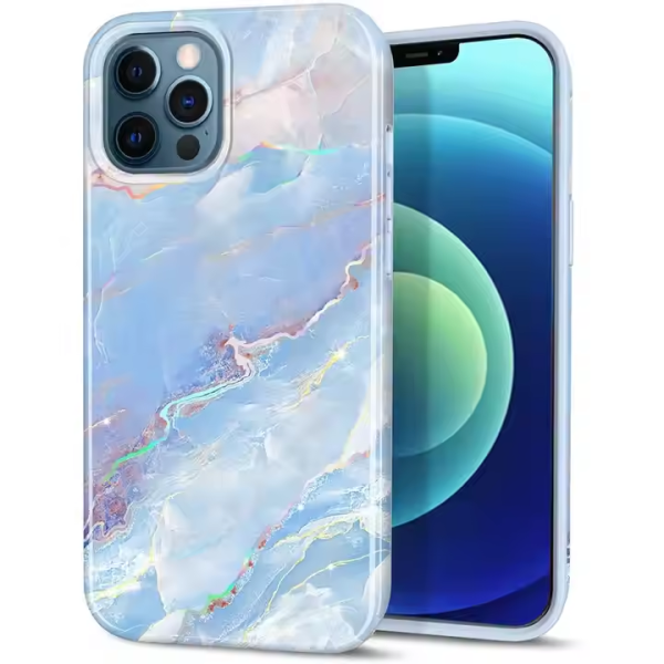 Custom IMD TPU Drop-proof All Included Marble Phone case for iphone17 16 15 14 13 12 Pro Max - Image 2