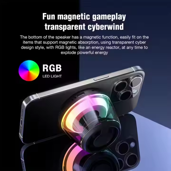 Magnetic Bluetooth Speaker with RGB for Camping Party Outdoor - Image 5