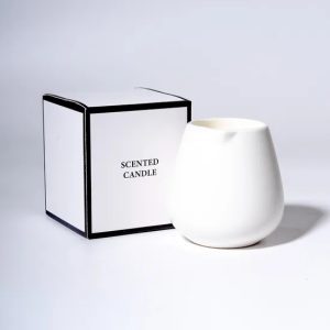 Massage Candles White Ceramic Cup Scented Candle