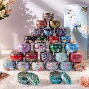 Luxurious Custom-Size Glass Candle Jars with Lids in Black Silver White Pink Gold Rose Gold for Wholesale Candle Making