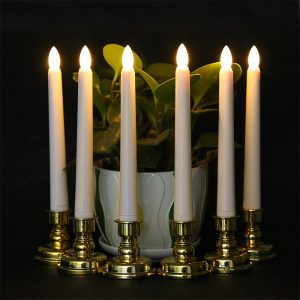 led flameless pillar candle light