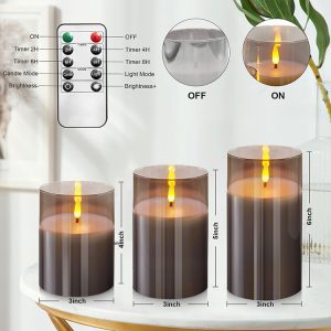 Remote control AA battery high quality flameless LED candles home outdoor