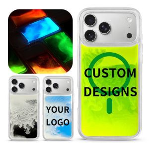 Sand Liquid Luminous Custom Phone Cases