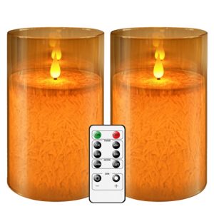 realistic flickering flameless candles