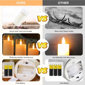realistic flameless candles