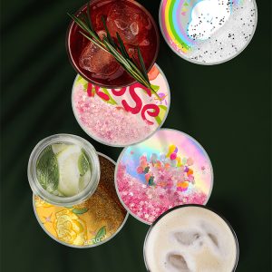 Customized acrylic craft gifts. Customized acrylic coasters with logo design.
